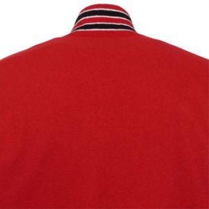 Chaqueta universitaria de cuero de lana suave para hombre: chaqueta de béisbol universitaria cómoda, de alta calidad e ideal para hombres - Product Image 6