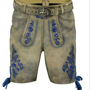 บทความ2025มาใหม่ท่อ lederhose สำหรับผู้ชายเสื้อผ้าบาวาเรีย Trachten คุณภาพสูง Kurz lederhose หนังแท้สำหรับฤดูกาลใหม่2025 - Product Image 1