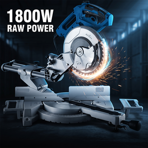 Scie à onglet personnalisée de 255 mm pour le travail du bois, 1800 W, haute précision, 5000 tr/min, kit d'outils électriques - Product Image 5