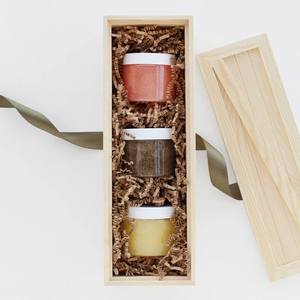 Walnut Wood Wine Crate with Lid Rectangle Eco-Friendly Wooden <b>Gift</b> <b>Box</b> for Whisky Glasses <b>Coffee</b> Laser Printed - Product Image 4