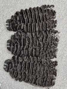 Luxe 100% non transformés birmans bouclés Double dessiné brut vietnamien perruques de cheveux humains Extensions pour les femmes beauté naturelle génie - Product Image 5