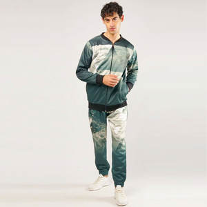 100% Polyester Sublimation imprimé hommes Gym sport survêtement solide hiver Jogging costume aux tarifs de gros - Product Image 1