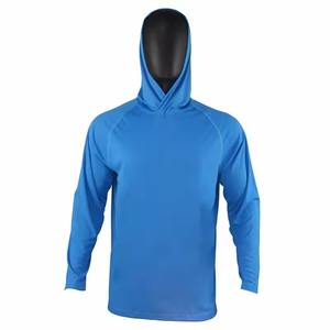 Venta al por mayor de calidad superior personalizable de manga completa con capucha camisa de manga completa para hombres ropa de pesca Top para hombres - Product Image 1