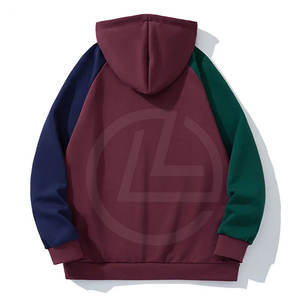 Sweat à capuche ample pour hommes avec capuche à cordon réglable et poignets côtelés Sweat à capuche surdimensionné élégant pour hommes - Product Image 2