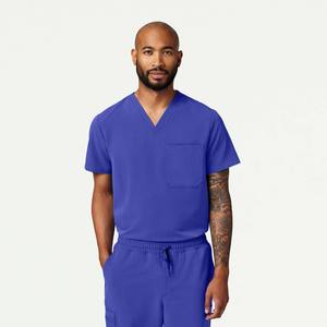 Combinaison médicale personnalisée avec logo d'usine, ensemble de blouses médicales pour femmes et hommes, tissu en spandex/polyester, détection des aiguilles, tissu peigné, ensemble de blouses pour hommes - Product Image 3