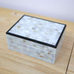 Caja de Joyería de Viaje Pequeña Personalizada TIMELESS CRAFT, Material MOP, Organizador de Joyas, Estuche para Anillos, Aretes, Collares, Regalo - Product Image 2