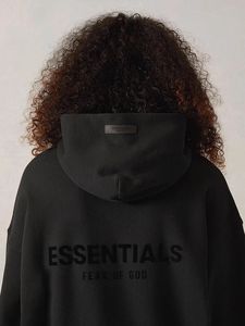 Sweat à capuche unisexe essentiel personnalisé 100% coton French Terry de haute qualité en polaire d'hiver avec logo frontal Coupe ample pour hommes - Product Image 5