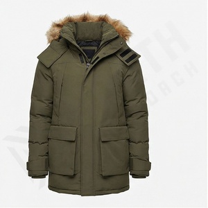 <b>Men's</b> Plus Size Jacket Coat Casual Spring Winter Windbreaker Parka Insulated Warm Outerwear Breathable Comfortable Outdoor Fit - Product Image 1