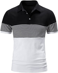 Camiseta de Golf para Hombre, Nuevo Diseño, Manga Corta, Tejido de Punto, Estampado, Secado Rápido, Transpirable, 100% Algodón, Logotipo Personalizado Bordado - Product Image 2