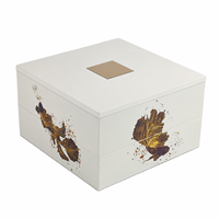 Boîte cadeau de luxe personnalisée pour gâteaux de lune au chocolat, boîte en bois laqué peinte à la main, emballage haut de gamme
