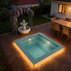 Piscina de Fibra de Vidrio Personalizada con Jets Ajustables y Cascadas Integradas, Directo de Fábrica - Product Image 3
