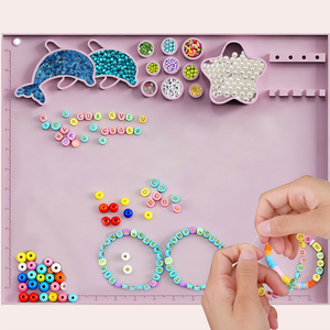 Paleta de Pintura Rectangular de Silicona de 17 Pulgadas con Tamaño Personalizado, Lavador de Pinceles Integrado, para Pintura Acrílica, Acuarela y Óleo - Product Image 3