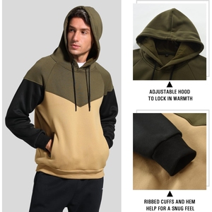 Derniers modèles de sweats à capuche décontractés pour hommes en molleton 100% coton avec impression de logo personnalisé pour l'hiver - Product Image 5