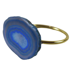 Anneau de serviette vintage personnalisé en pierre d'agate colorée pour la maison, l'hôtel, les fêtes et les cadeaux, meilleur décor de table à manger, porte-serviettes - Product Image 2