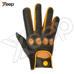 Guantes de Conducción de Cuero con Logotipo Personalizado al por Mayor, Impermeables, Antideslizantes, Cómodos, para Todas las Estaciones, para Motocicletas y Uso Diario - Product Image 3