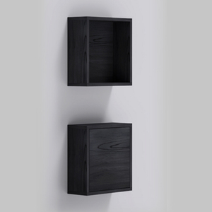 Otomondo giorno parete in laminato e pensili con olmo scuro porta bagno mobili da bagno - Product Image 1