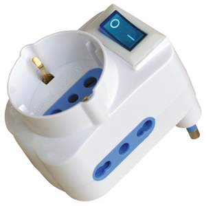 Adattatore Triplo Blister 16A/2 Prese 10 16A+Schuko - Product Image 1