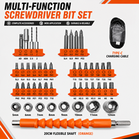 Kit de tournevis électrique sans fil au lithium 3,6 V, tournevis rechargeable avec embouts et boîte à outils pour la réparation domestique et le bricolage