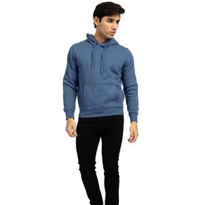 Sweat à capuche de bureau décontracté et élégant pour hommes OEM, confortable, polyester/coton, taille personnalisée, teint uni pour l'hiver - Product Image 2
