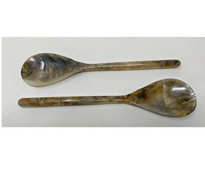 Ensemble de cuillères à salade en résine, écologiques, lavables au lave-vaisselle, outils à salade, cuisine à domicile, couleur personnalisée, fabriqué en Inde - Product Image 4