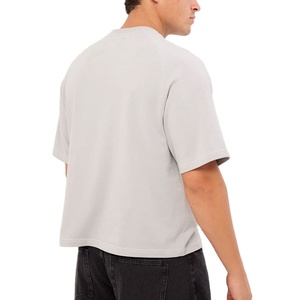 เสื้อยืดผู้ชายสำหรับฤดูร้อน ระบายอากาศได้ดี ผลิตโดยผู้ผลิตเสื้อผ้า คอกลม ทรงยาว ไซส์ใหญ่ เสื้อผ้า unisex น้ำหนักเบา ทรงบ็อกซี่ - Product Image 3