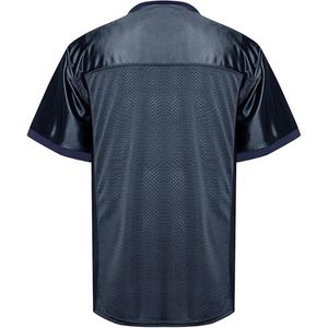 Camiseta de rugby de color y logotipo personalizado, uniforme de fútbol americano de malla de talla grande, camiseta de fútbol americano - Product Image 2