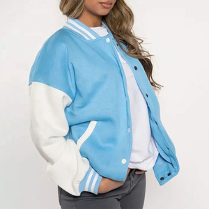 Servicios de OEM Venta caliente Ropa de mujer personalizada Bomber Letterman Béisbol Varsity Chaqueta Mujeres Ropa casual Chaquetas de mujer Varsity - Product Image 6