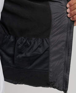 Veste matelassée polaire chaude d'hiver pour hommes nouveau manteau coupe-vent en coton polyester imperméable avec col à capuche de couleur unie - Product Image 3