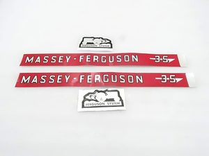 Ensemble de transfert d'autocollants pour tracteur Massey Ferguson 35 - Product Image 2