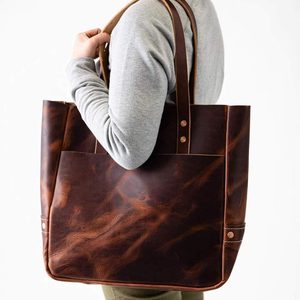 Sacs à bandoulière tactiques d'été en cuir véritable pour hommes, résistants à l'eau, personnalisables, vente en gros, sacs à main tendance pour la plage - Product Image 4