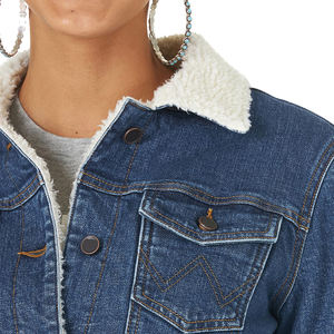 Veste en jean élégante et respirante pour femmes, en tissu polaire de coton, vêtements de sport actifs, veste en jean - Product Image 3