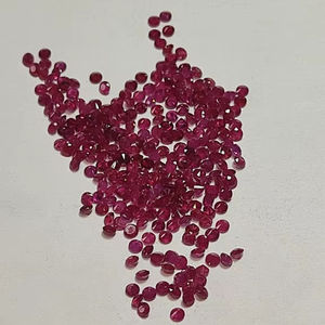 พลอยทับทิมธรรมชาติทรงกลม1.70มม. อัญมณีเจียระไนแบบหลวมอัญมณีสีแดงทำอัญมณีสูง3มม. - Product Image 4