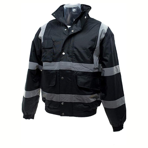 Precio al por mayor Chaquetas de seguridad vial Hi Vis Ropa DE SEGURIDAD reflectante para hombres Material de alta calidad Chaquetas de trabajo de diseño personalizado - Product Image 5