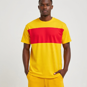 เสื้อเชิ้ตลำลองสำหรับผู้ชายผ้าโพลีเอสเตอร์/ ผ้าฝ้ายโอเวอร์ไซส์ระบายอากาศได้เสื้อเปิดไหล่ปล่อยเป็นมิตรกับสิ่งแวดล้อมเสื้อสีพื้น180g สำหรับฤดูร้อน - Product Image 5