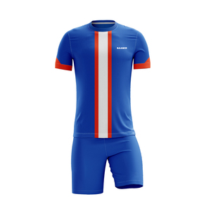 Kit de fútbol personalizable de alta calidad, camiseta y pantalones cortos sublimados en negro y amarillo con logotipo, ropa de fútbol de tamaño personalizado - Product Image 4