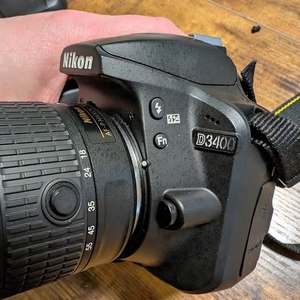 For Nikon D3400 <strong>Mirrorless</strong> DSLR <strong>Camera</strong> with 2 Lenses and Case 8K Video Resolution for Seattle WA Drone <strong>Use</strong> - Product Image 1