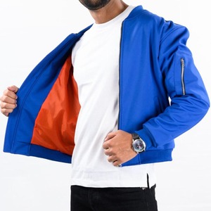 Nuevo diseño de alta calidad de logotipo personalizado al por mayor chaqueta de bombardero Negro | Chaqueta de bombardero de los hombres para los hombres de alta calidad - Product Image 2