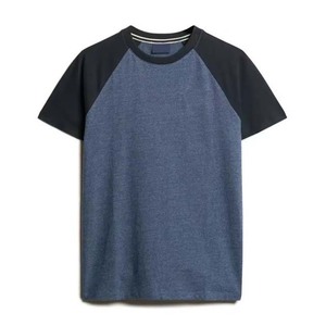 Ropa de hombre de algodón de alta calidad personalizada OEM de Color de contraste, camisetas de manga corta con cuello redondo, ropa de calle de verano, camiseta para hombre de todas las tallas - Product Image 6