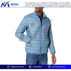 Chaqueta acolchada ultraligera cálida de invierno con cuello levantado para hombre, a prueba de viento, impermeable, informal, a la moda para exteriores con capucha - Product Image 3
