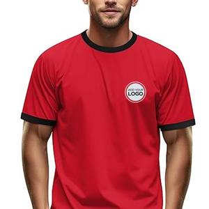 100% peinado ringspun Jersey fino algodón Ringer camisetas - Product Image 4