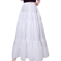Jupon confortable de fabrication professionnelle jupon couleur unie taille moyenne femmes peuvent jupes