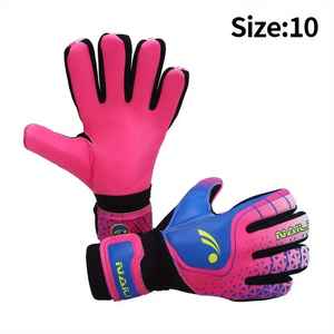 Gants de gardien de but en cuir de qualité supérieure personnalisables coupe personnalisée poignée en latex de football en gros - Product Image 3