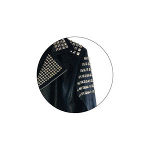 Chaqueta de Cuero Punk Formal de Primavera, Unisex, Estilo Moderno, Hecha a Mano, Ecológica, Resistente al Viento, Transpirable, Piel de Vaca, Pakistán - Product Image 4