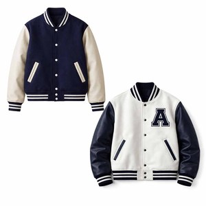 Veste bomber universitaire en cuir de haute qualité, broderie en chenille, style streetwear, pour hommes, personnalisable, séchage rapide, respirante - Product Image 6