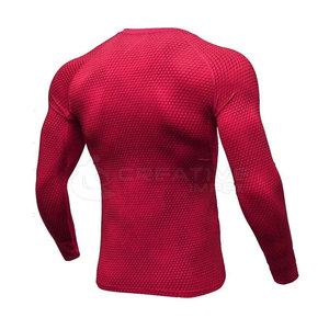 Estirable manga completa hombres Rash Guard rendimiento ligero ropa deportiva Rash Guard en Pakistán - Product Image 2