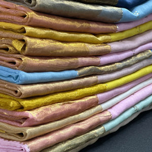 Pure Mulchanderi Silk Dyeble Dupatta 2.5m Doux et Léger Style Traditionnel Indien Pakistanais Partie Porter Des Vêtements - Product Image 1