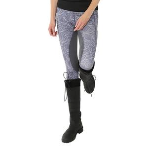 Mallas de montar a caballo con estampado personalizado a la moda, pantalones para mujer, ropa ecuestre al por mayor, mallas con estampado de silicona - Product Image 3