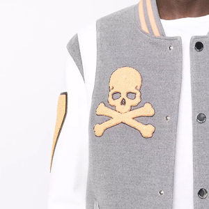 Vestes Letterman grande taille vêtements de mode pour hommes blousons bombardiers broderie couleur personnalisée vestes de baseball d'hiver pour hommes - Product Image 5