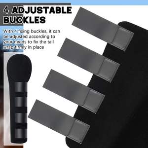 Protector de Cola de Caballo Ajustable Antideslizante con Cierres de Velcro, Vendaje Transpirable para Exhibiciones y Uso en Establos - Product Image 3