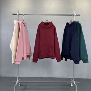 Logo personnalisé de haute qualité lavage à l'acide surdimensionné 400 g/m² coton sweat à capuche fabricants poids lourd grande taille hommes sweats à capuche - Product Image 2